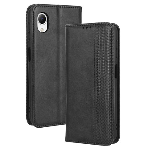 Coque Portefeuille Livre Cuir Etui Clapet BY4 pour Samsung Galaxy A23 5G SC-56C Noir