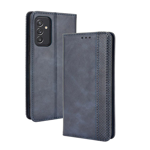 Coque Portefeuille Livre Cuir Etui Clapet BY4 pour Samsung Galaxy A25 5G Bleu