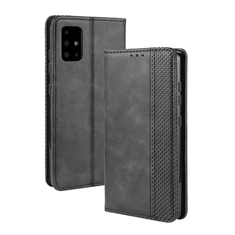 Coque Portefeuille Livre Cuir Etui Clapet BY4 pour Samsung Galaxy A51 4G Noir