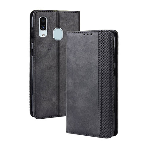 Coque Portefeuille Livre Cuir Etui Clapet BY4 pour Samsung Galaxy M10S Noir