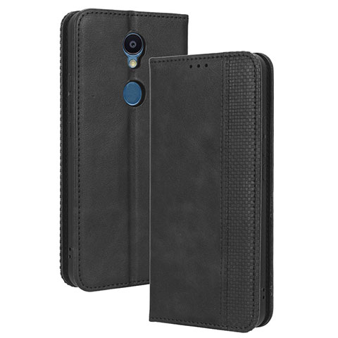 Coque Portefeuille Livre Cuir Etui Clapet BY4 pour Sharp Rouvo V Noir