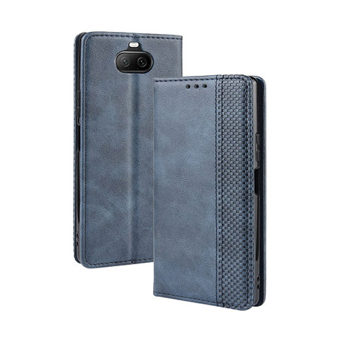 Coque Portefeuille Livre Cuir Etui Clapet BY4 pour Sony Xperia 8 Bleu