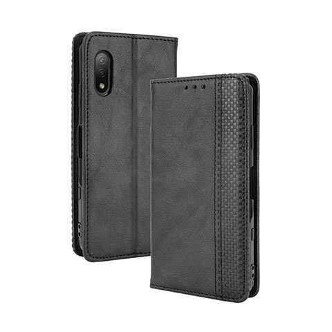 Coque Portefeuille Livre Cuir Etui Clapet BY4 pour Sony Xperia Ace II Noir