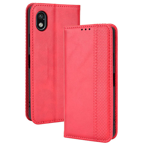 Coque Portefeuille Livre Cuir Etui Clapet BY4 pour Sony Xperia Ace III Rouge