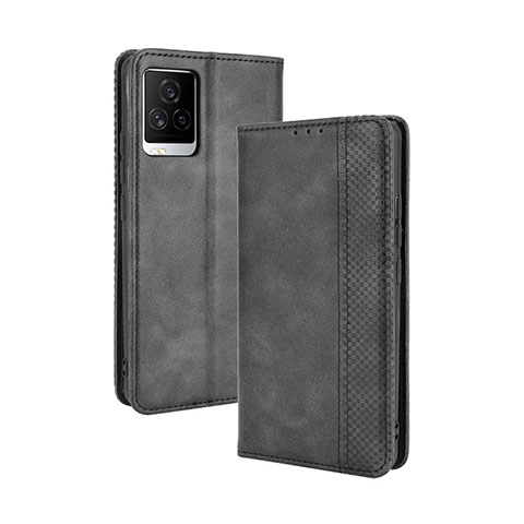 Coque Portefeuille Livre Cuir Etui Clapet BY4 pour Vivo iQOO 7 5G Noir