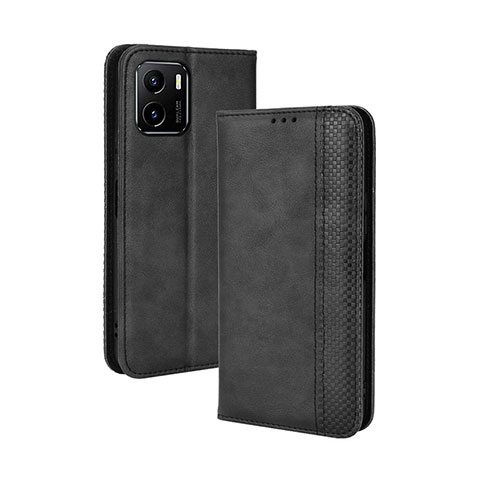 Coque Portefeuille Livre Cuir Etui Clapet BY4 pour Vivo Y15C Noir