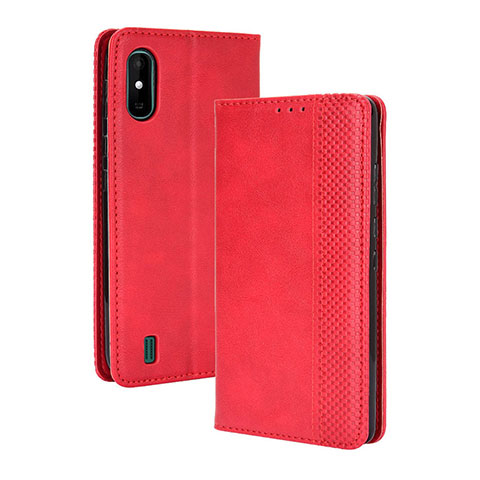 Coque Portefeuille Livre Cuir Etui Clapet BY4 pour Wiko Y81 Rouge