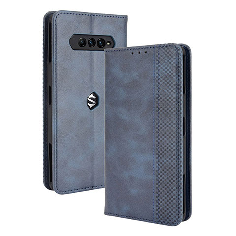 Coque Portefeuille Livre Cuir Etui Clapet BY4 pour Xiaomi Black Shark 4 Pro 5G Bleu