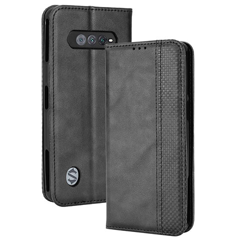 Coque Portefeuille Livre Cuir Etui Clapet BY4 pour Xiaomi Black Shark 4S 5G Noir