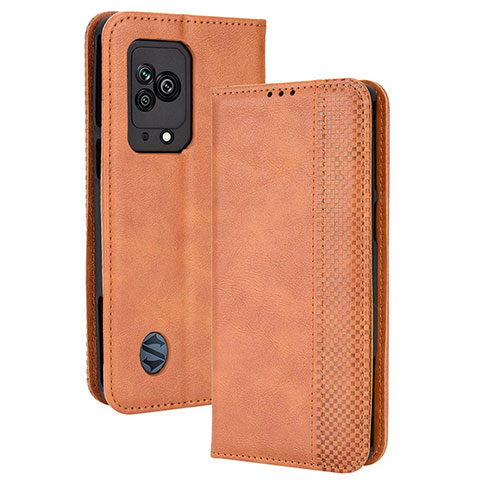 Coque Portefeuille Livre Cuir Etui Clapet BY4 pour Xiaomi Black Shark 5 5G Marron