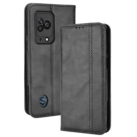 Coque Portefeuille Livre Cuir Etui Clapet BY4 pour Xiaomi Black Shark 5 5G Noir