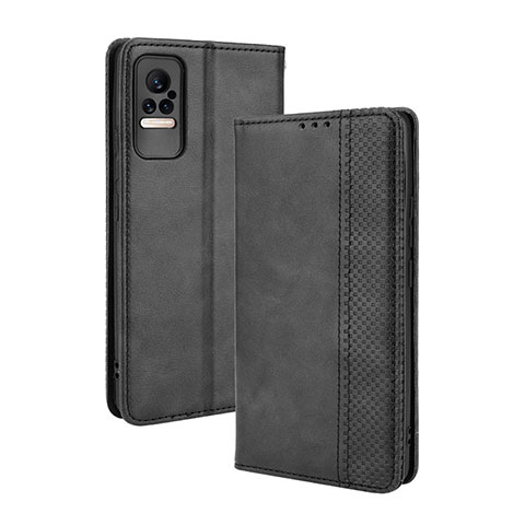 Coque Portefeuille Livre Cuir Etui Clapet BY4 pour Xiaomi Civi 1S 5G Noir