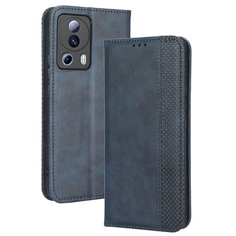 Coque Portefeuille Livre Cuir Etui Clapet BY4 pour Xiaomi Civi 2 5G Bleu