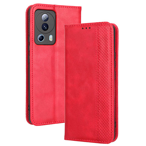 Coque Portefeuille Livre Cuir Etui Clapet BY4 pour Xiaomi Civi 2 5G Rouge