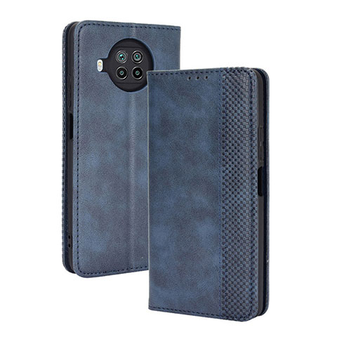 Coque Portefeuille Livre Cuir Etui Clapet BY4 pour Xiaomi Mi 10T Lite 5G Bleu