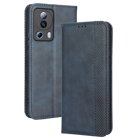 Coque Portefeuille Livre Cuir Etui Clapet BY4 pour Xiaomi Mi 12 Lite NE 5G Bleu