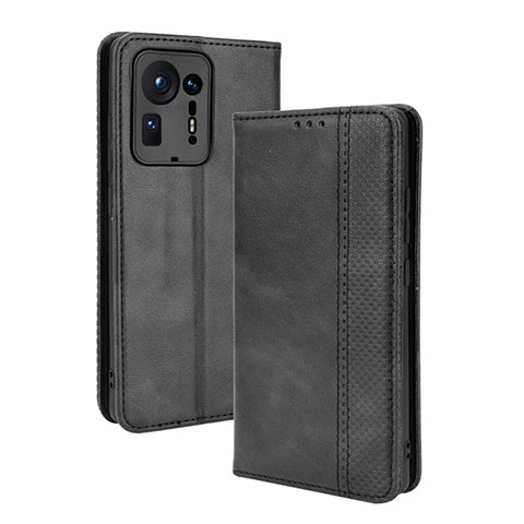 Coque Portefeuille Livre Cuir Etui Clapet BY4 pour Xiaomi Mi Mix 4 5G Noir