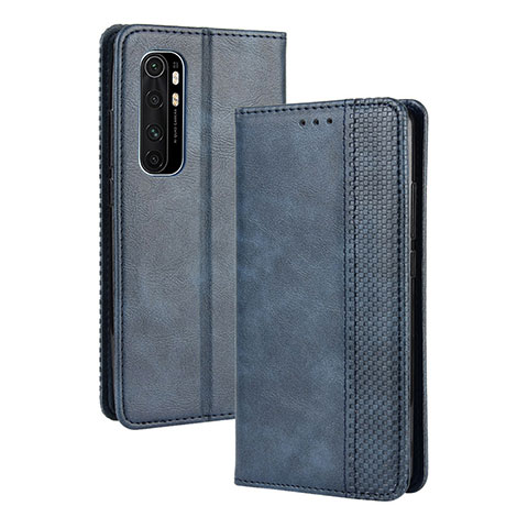 Coque Portefeuille Livre Cuir Etui Clapet BY4 pour Xiaomi Mi Note 10 Lite Bleu