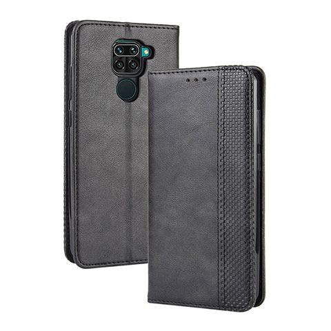 Coque Portefeuille Livre Cuir Etui Clapet BY4 pour Xiaomi Redmi 10X 4G Noir