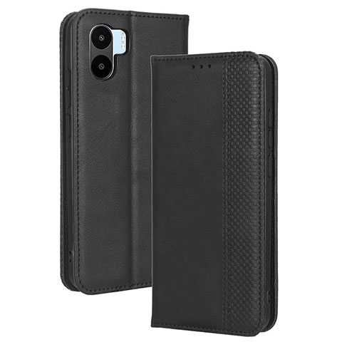 Coque Portefeuille Livre Cuir Etui Clapet BY4 pour Xiaomi Redmi A1 Noir