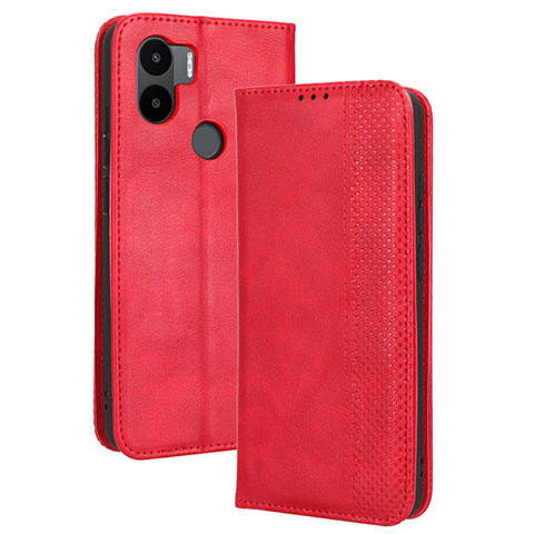 Coque Portefeuille Livre Cuir Etui Clapet BY4 pour Xiaomi Redmi A1 Plus Rouge