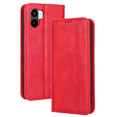 Coque Portefeuille Livre Cuir Etui Clapet BY4 pour Xiaomi Redmi A1 Rouge