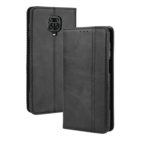 Coque Portefeuille Livre Cuir Etui Clapet BY4 pour Xiaomi Redmi Note 9 Pro Max Noir