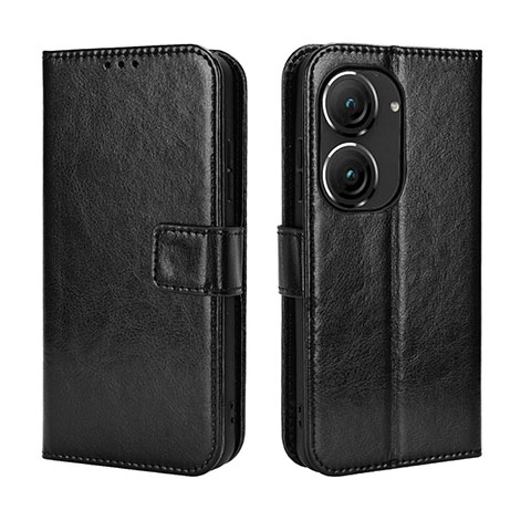 Coque Portefeuille Livre Cuir Etui Clapet BY5 pour Asus ZenFone 10 Noir