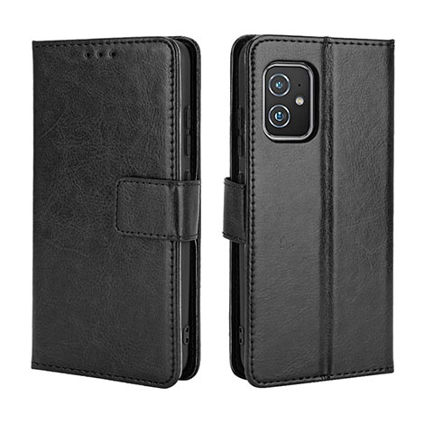 Coque Portefeuille Livre Cuir Etui Clapet BY5 pour Asus ZenFone 8 Mini Noir