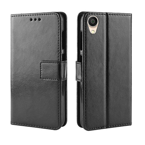 Coque Portefeuille Livre Cuir Etui Clapet BY5 pour Asus ZenFone Live L2 ZA550KL Noir