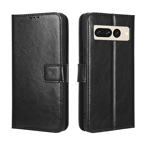 Coque Portefeuille Livre Cuir Etui Clapet BY5 pour Google Pixel 7 Pro 5G Noir