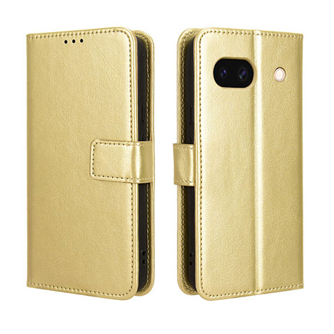 Coque Portefeuille Livre Cuir Etui Clapet BY5 pour Google Pixel 8a 5G Or