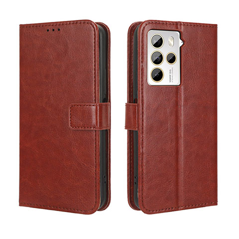 Coque Portefeuille Livre Cuir Etui Clapet BY5 pour HTC U23 5G Marron