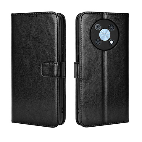 Coque Portefeuille Livre Cuir Etui Clapet BY5 pour Huawei Enjoy 50 Pro Noir