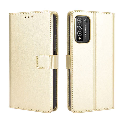 Coque Portefeuille Livre Cuir Etui Clapet BY5 pour Huawei Honor 10X Lite Or