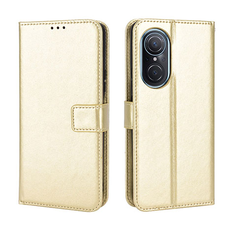 Coque Portefeuille Livre Cuir Etui Clapet BY5 pour Huawei Honor 50 SE 5G Or