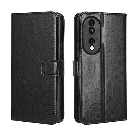 Coque Portefeuille Livre Cuir Etui Clapet BY5 pour Huawei Honor 70 5G Noir