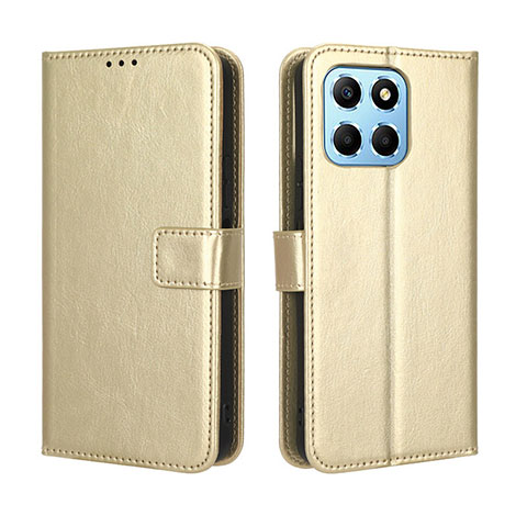 Coque Portefeuille Livre Cuir Etui Clapet BY5 pour Huawei Honor 70 Lite 5G Or