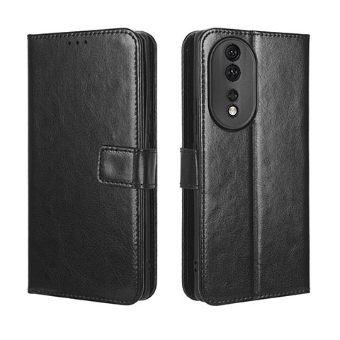 Coque Portefeuille Livre Cuir Etui Clapet BY5 pour Huawei Honor 80 5G Noir