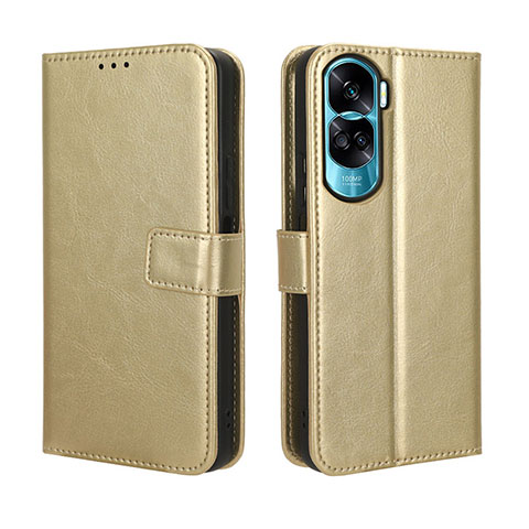 Coque Portefeuille Livre Cuir Etui Clapet BY5 pour Huawei Honor 90 Lite 5G Or