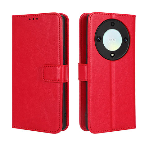 Coque Portefeuille Livre Cuir Etui Clapet BY5 pour Huawei Honor Magic5 Lite 5G Rouge