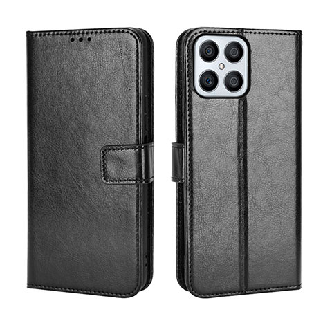 Coque Portefeuille Livre Cuir Etui Clapet BY5 pour Huawei Honor X8 4G Noir