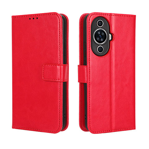 Coque Portefeuille Livre Cuir Etui Clapet BY5 pour Huawei Nova 11 Ultra Rouge