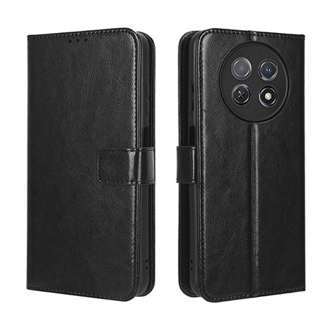 Coque Portefeuille Livre Cuir Etui Clapet BY5 pour Huawei Nova Y91 Noir