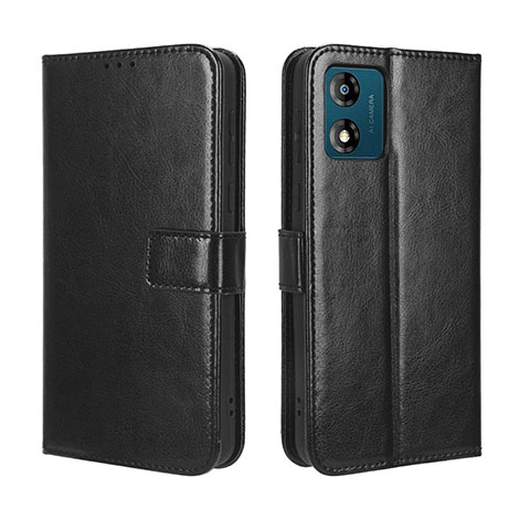 Coque Portefeuille Livre Cuir Etui Clapet BY5 pour Motorola Moto E13 Noir