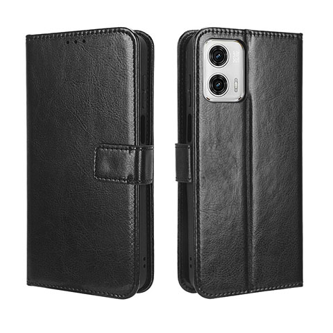 Coque Portefeuille Livre Cuir Etui Clapet BY5 pour Motorola Moto G 5G (2023) Noir