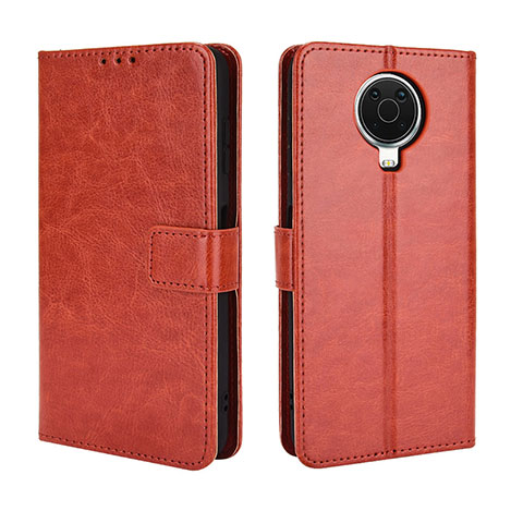 Coque Portefeuille Livre Cuir Etui Clapet BY5 pour Nokia 6.3 Marron