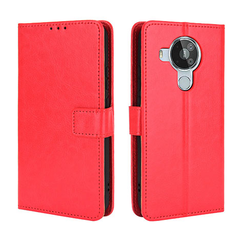 Coque Portefeuille Livre Cuir Etui Clapet BY5 pour Nokia 7.3 Rouge