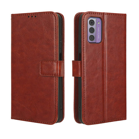 Coque Portefeuille Livre Cuir Etui Clapet BY5 pour Nokia C300 Marron