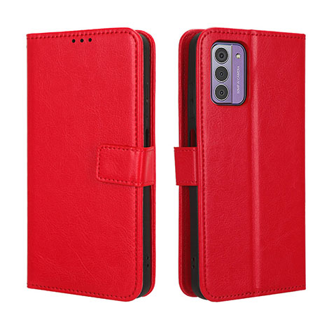 Coque Portefeuille Livre Cuir Etui Clapet BY5 pour Nokia C300 Rouge